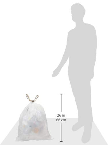 18 Gallon Compactor Bags with Drawstring, 2 Mil, 50 Count