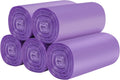 5 Rolls Small Trash Bags - 100 Counts Durable 4 Gallon Small Garbage Bags for home office kitchen Bathroom Bedroom Trash Can liners（Pink）