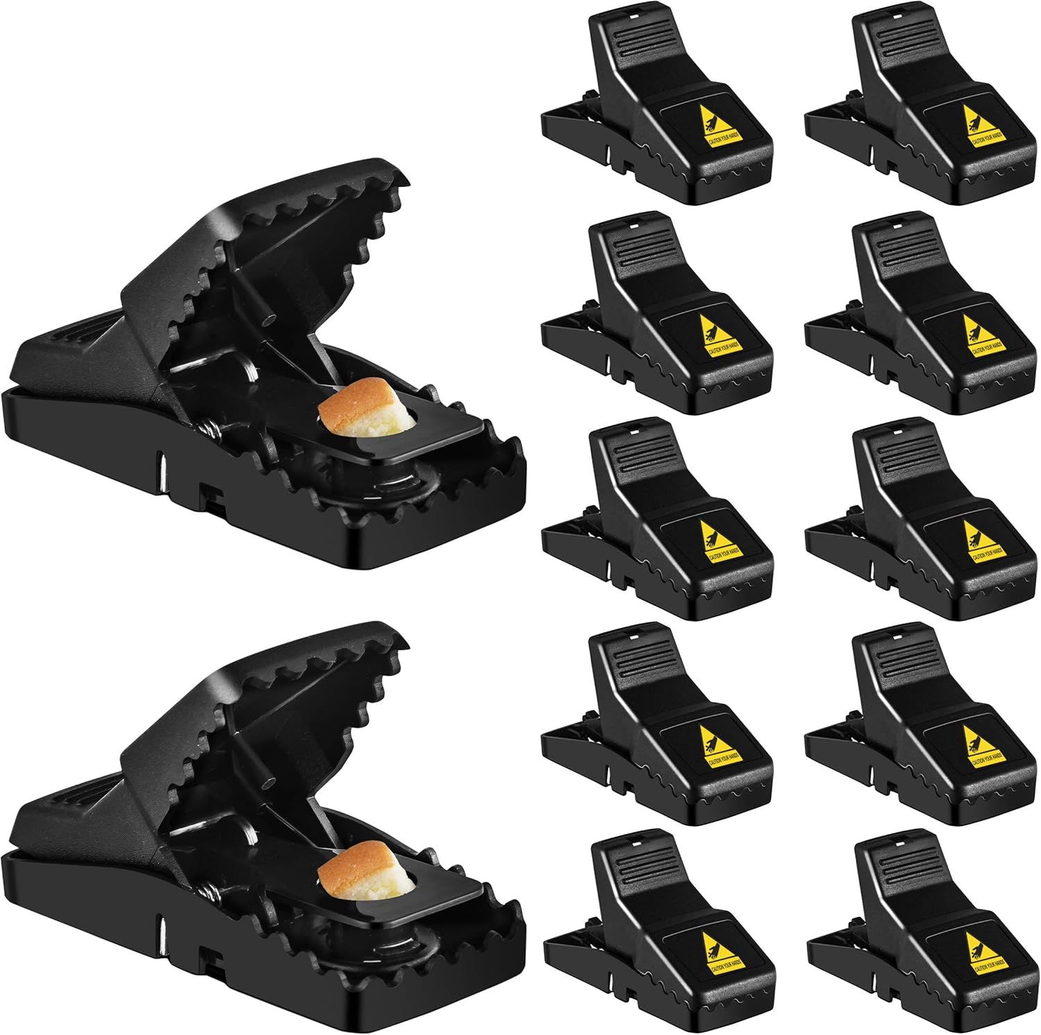 Mouse Traps, Mice Traps for House, Small Mice Trap Indoor Quick Effective Sanitary Safe Mousetrap Catcher for Family and Pet - 6 Pack, (M01-6Pack)