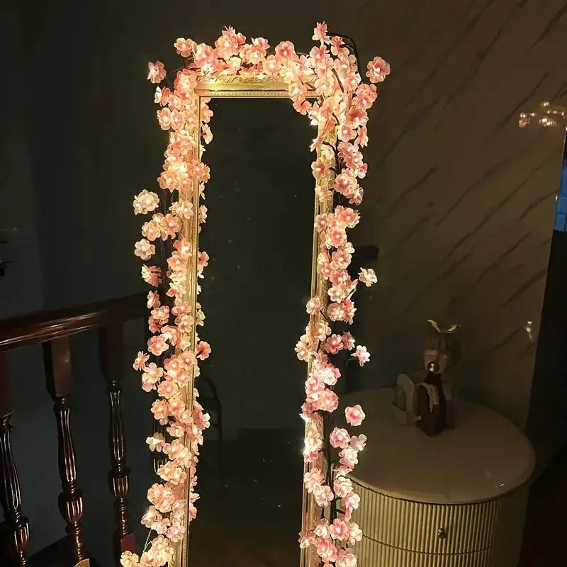 Cherry Blossom Tree Branch Shaped LED Light Branch, 1 Count USB Powered 96 Bright LED String Light, Decorative Light for Home Party Wedding Festival, Ambient Lighting, Wall Lights