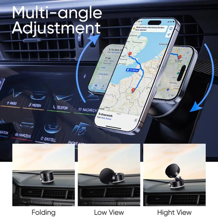 Vacuum Magnetic Phone Stand, Strong Magnet, Foldable, Portable, and Multi-Scene Use